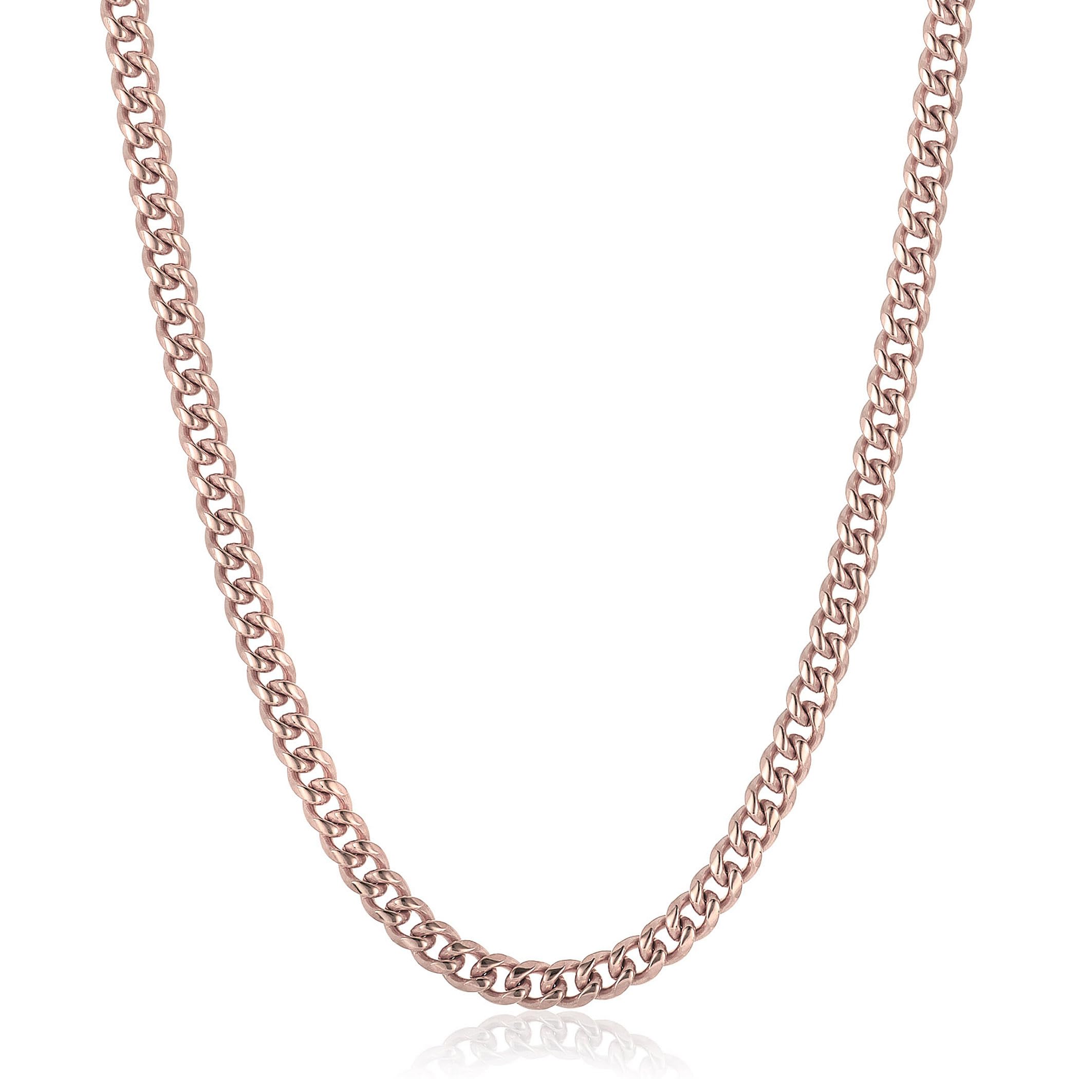 Foto 2 pulgar | Collar West Coast Jewelry Crucible Para Hombre, Oro Rosa Y Acero Inoxidable - Venta Internacional.