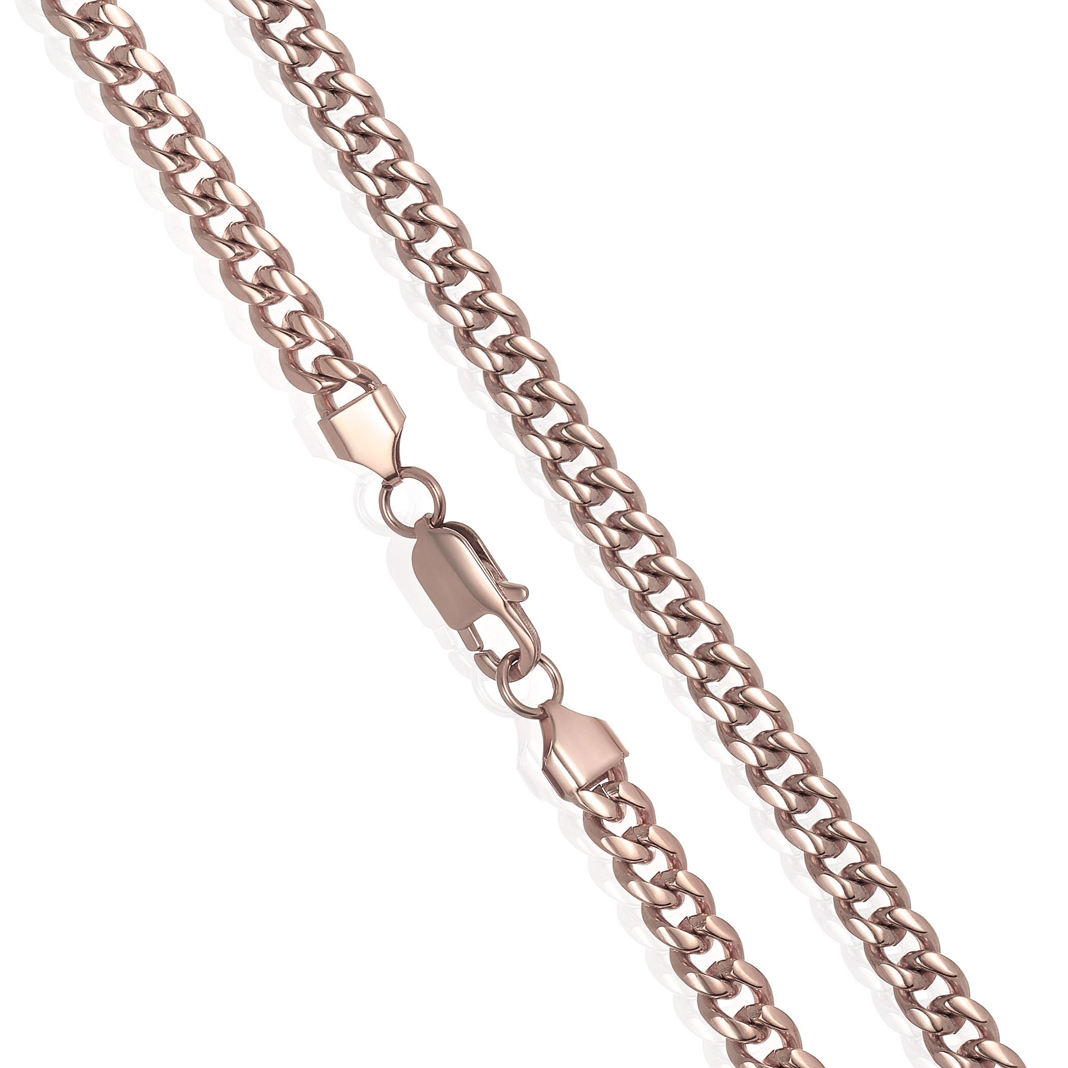 Foto 3 pulgar | Collar West Coast Jewelry Crucible Para Hombre, Oro Rosa Y Acero Inoxidable - Venta Internacional.