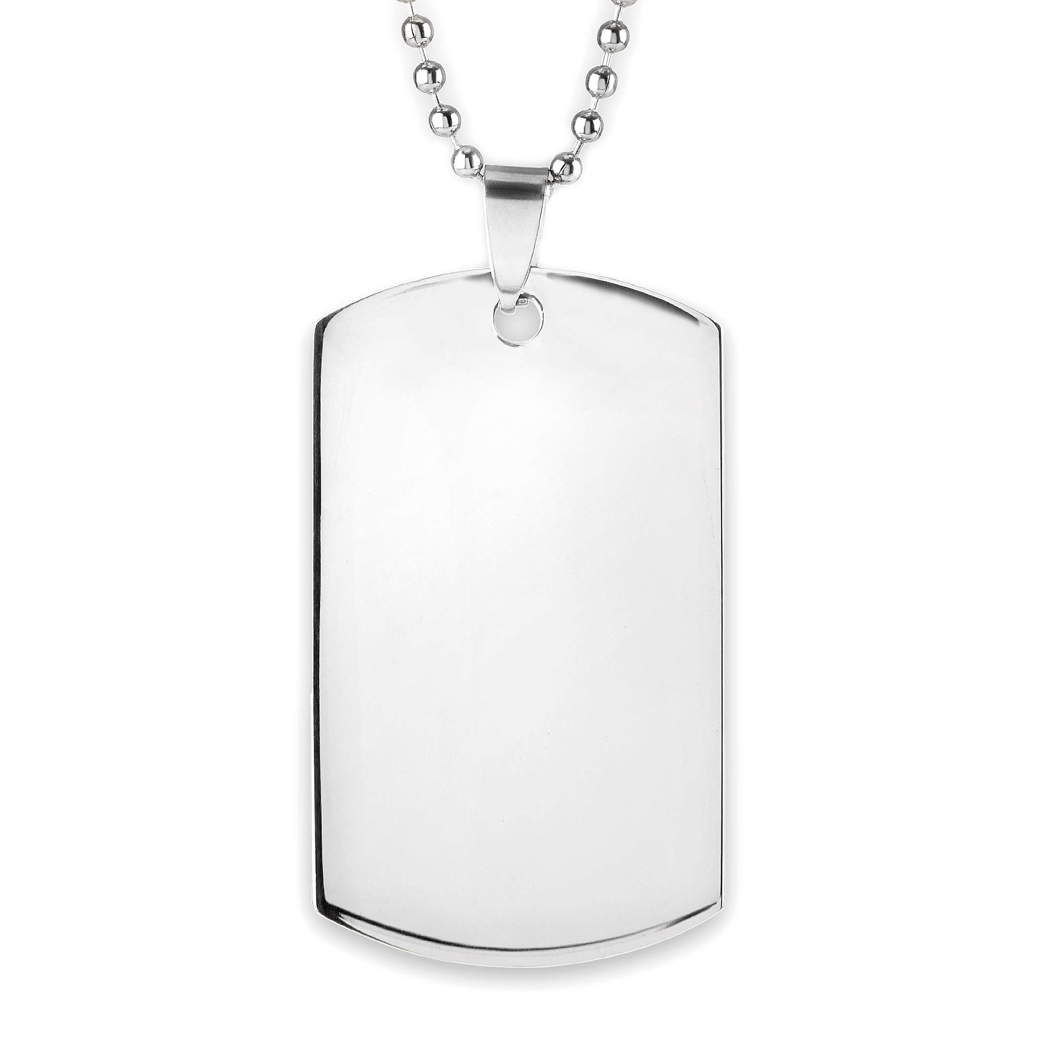 Foto 1 | Collar West Coast Jewelry Con Placa De Identificación De Acero Inoxidable Para Hombre - Venta Internacional.