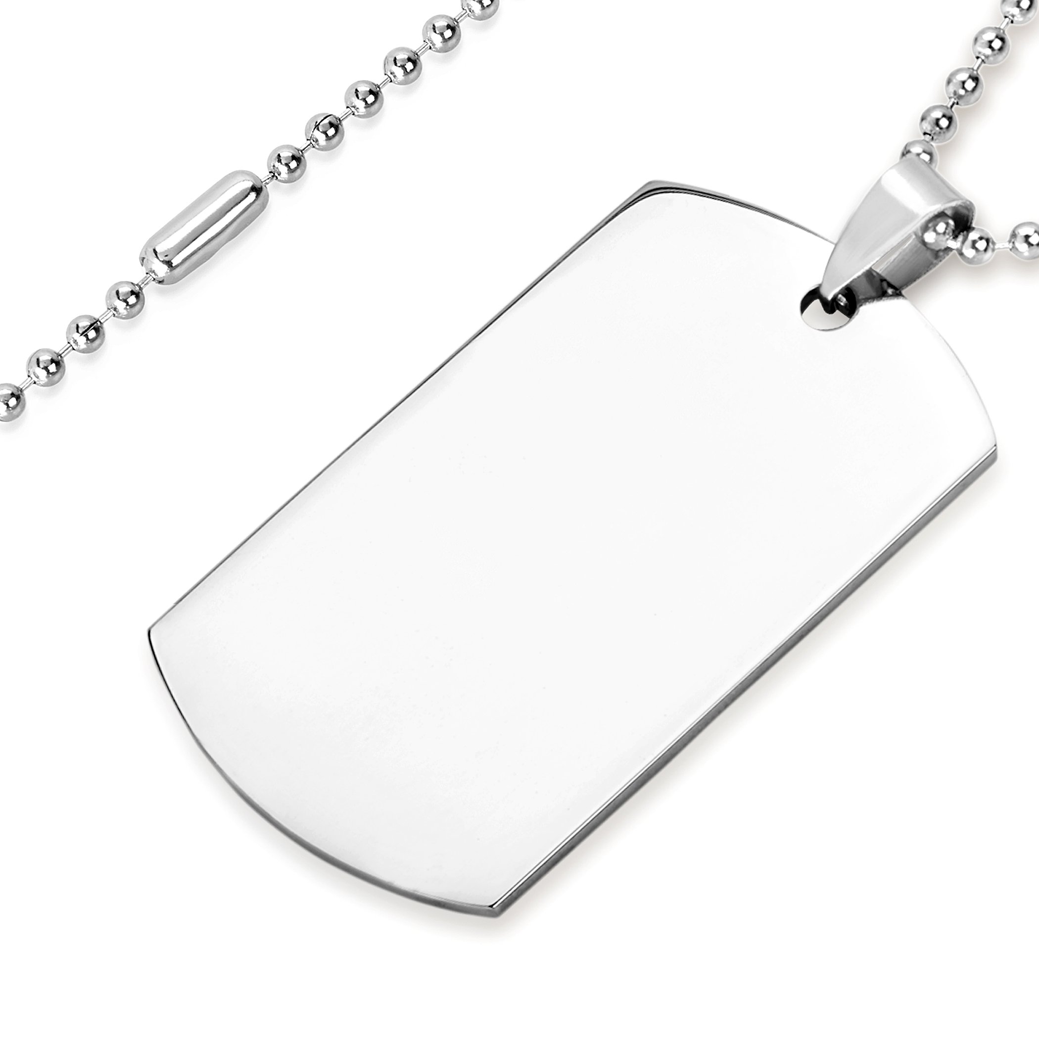 Foto 2 | Collar West Coast Jewelry Con Placa De Identificación De Acero Inoxidable Para Hombre - Venta Internacional.