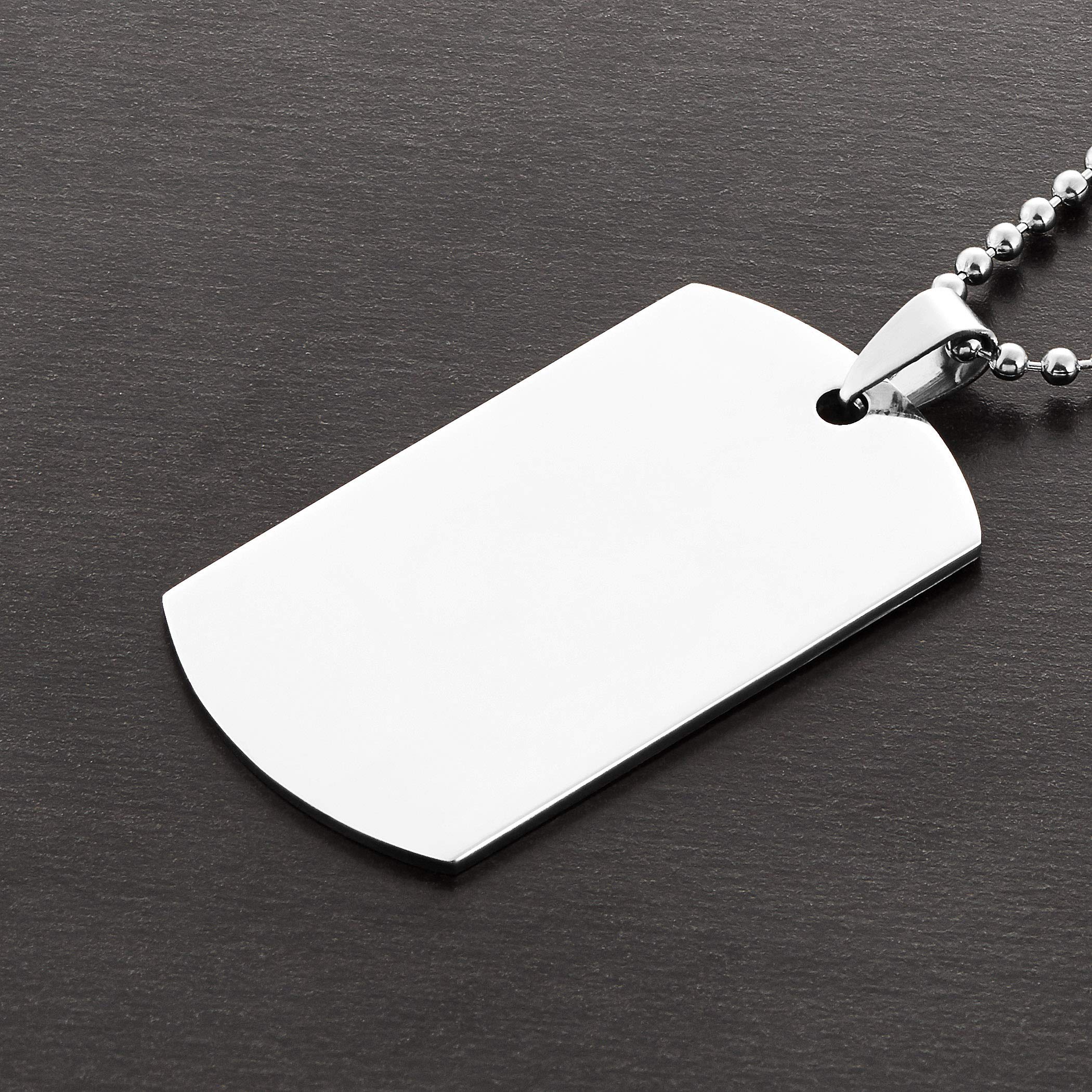Foto 4 | Collar West Coast Jewelry Con Placa De Identificación De Acero Inoxidable Para Hombre - Venta Internacional.
