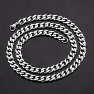 Foto 4 | Collar West Coast Jewelry Con Forma De Cadena Eslabonada Para Hombre En Acero Inoxidable - Venta Internacional.