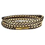 Collar Crisol De Acero Inoxidable Bañado En Oro Con Acabado Mate - Venta Internacional.