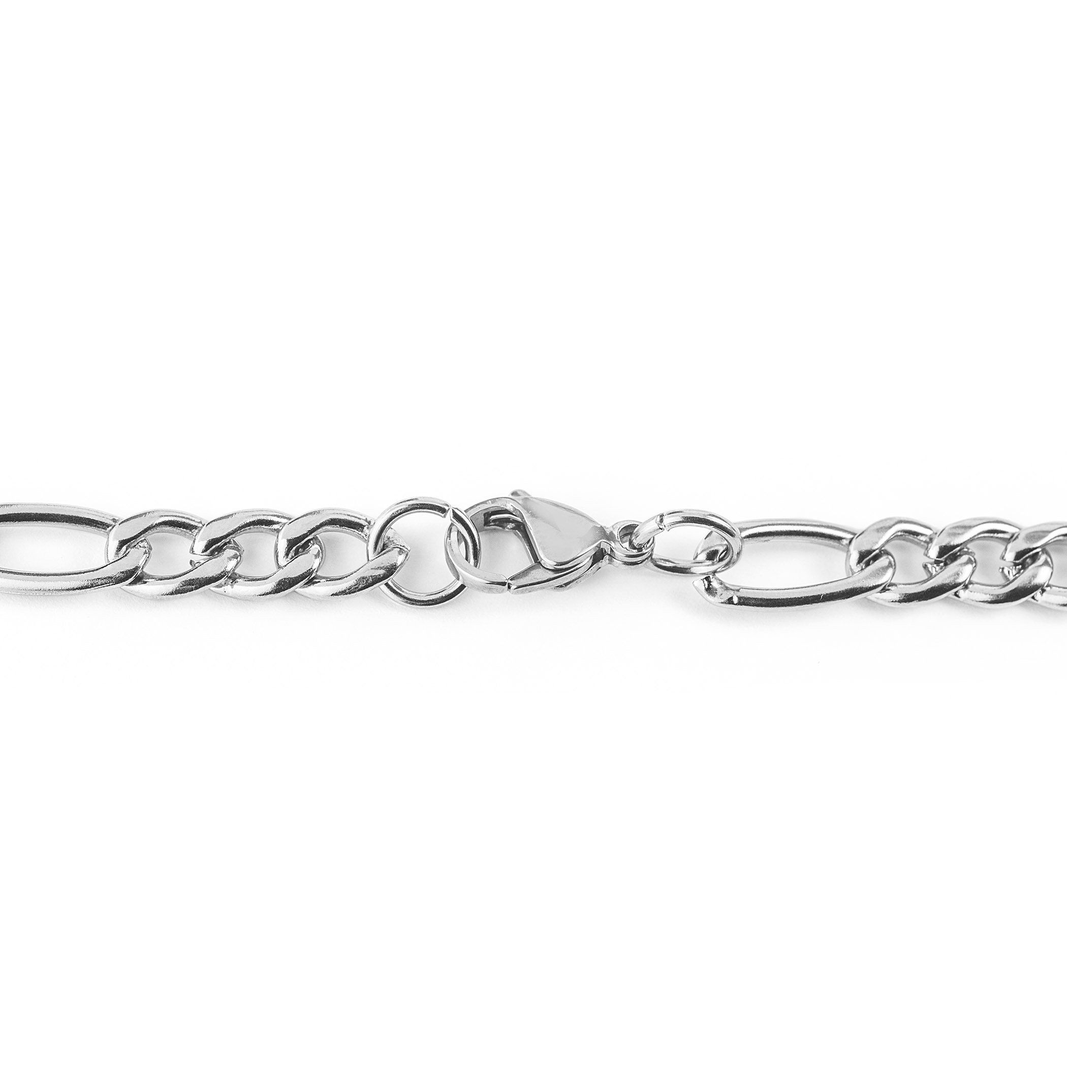 Foto 2 | Collar West Coast Jewelry De Acero Inoxidable Figaro De 7 Mm Y 60 Cm - Venta Internacional.