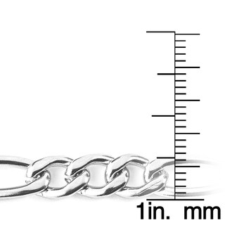 Foto 3 | Collar West Coast Jewelry De Acero Inoxidable Figaro De 7 Mm Y 60 Cm - Venta Internacional.