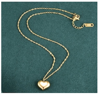 Foto 2 | Collar Con Dije De Corazón Chapado En Oro 18k Para Mujer