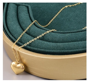 Foto 4 | Collar Con Dije De Corazón Chapado En Oro 18k Para Mujer