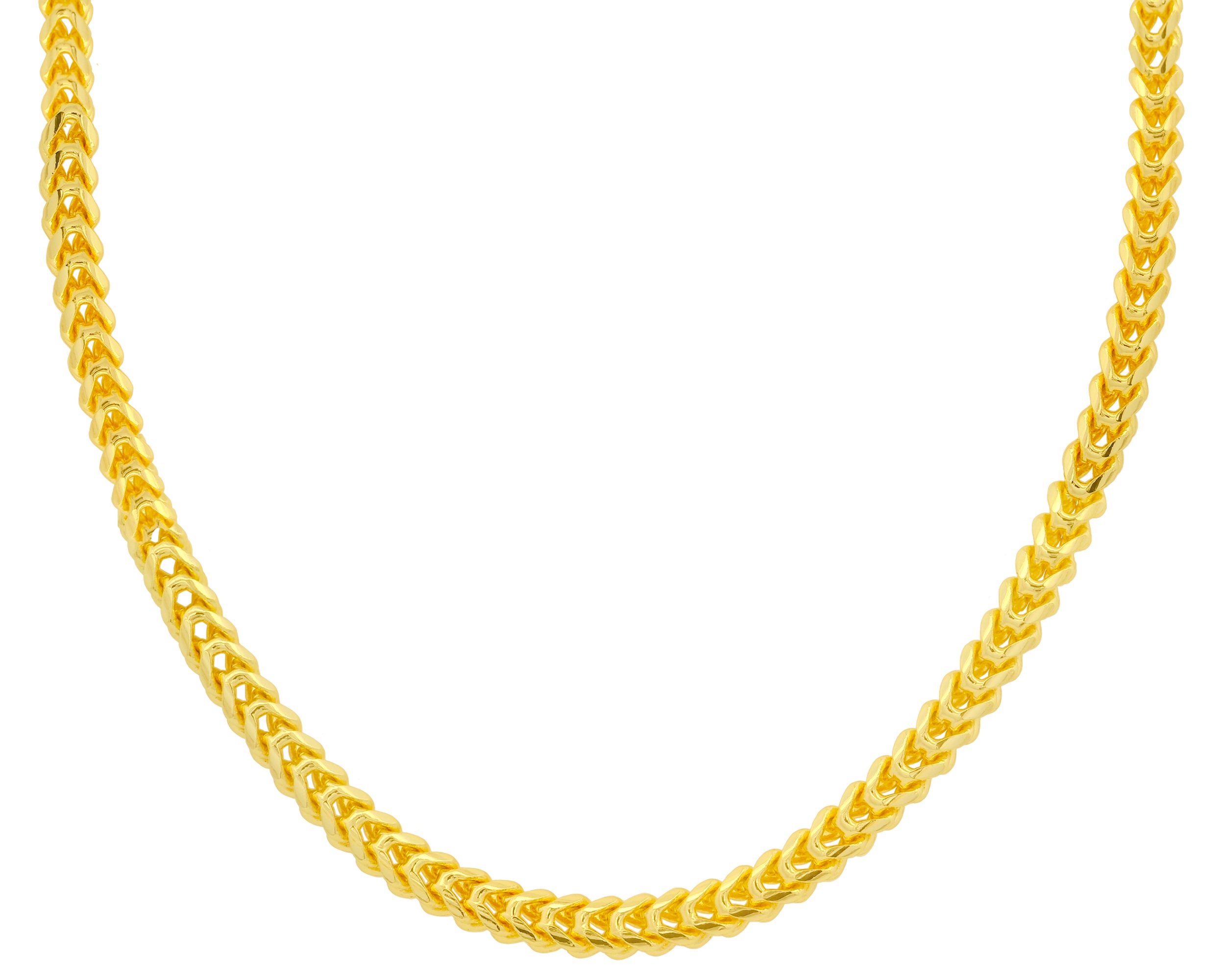Collar Bizantino Caballero 60cm Chapa De Oro 18k Ch136