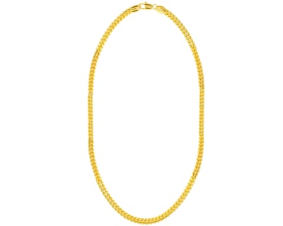 Foto 2 | Collar Bizantino Caballero 60cm Chapa De Oro 18k Ch136