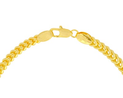 Foto 3 | Collar Bizantino Caballero 60cm Chapa De Oro 18k Ch136