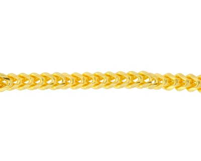 Foto 4 | Collar Bizantino Caballero 60cm Chapa De Oro 18k Ch136