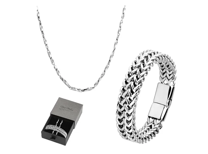 Elegante Pulsera Xtellar Para Caballero Con Doble Fila Y Hebilla Magnética