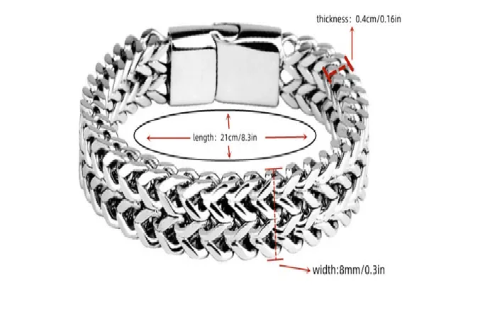Foto 3 pulgar | Elegante Pulsera Xtellar Para Caballero Con Doble Fila Y Hebilla Magnética