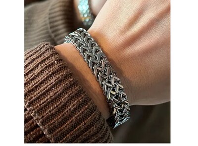 Foto 4 | Elegante Pulsera Xtellar Para Caballero Con Doble Fila Y Hebilla Magnética