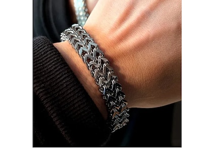 Foto 5 | Elegante Pulsera Xtellar Para Caballero Con Doble Fila Y Hebilla Magnética