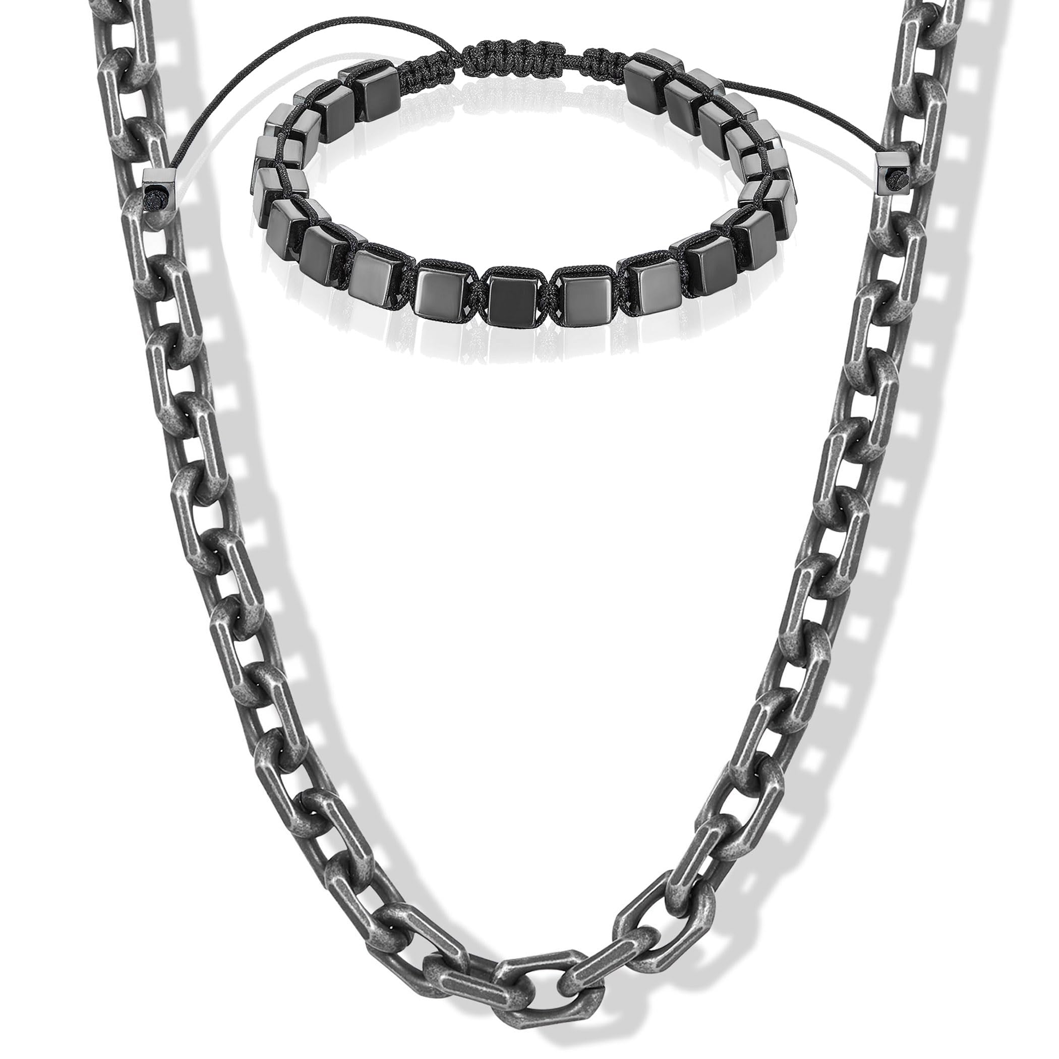 Foto 2 pulgar | Set De Joyas Invicta Gunmetal Hematite Stone Para Hombre - Venta Internacional.