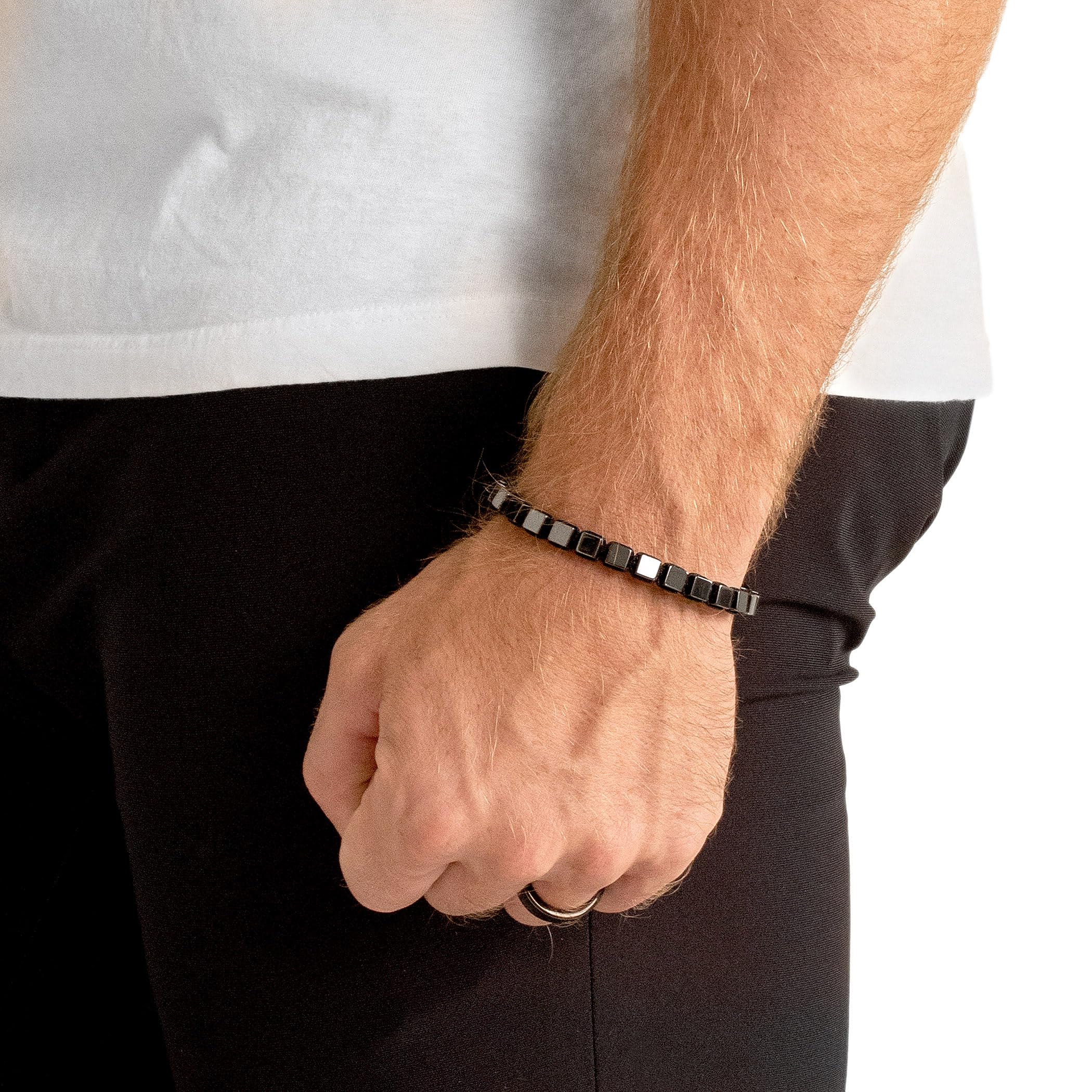 Foto 6 pulgar | Set De Joyas Invicta Gunmetal Hematite Stone Para Hombre - Venta Internacional.