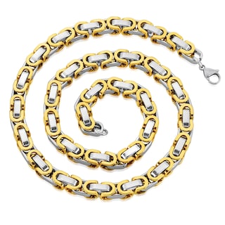 Foto 3 | Set De Joyas Invicta Byzantine Chain Gold En Dos Tonos Para Hombre - Venta Internacional.