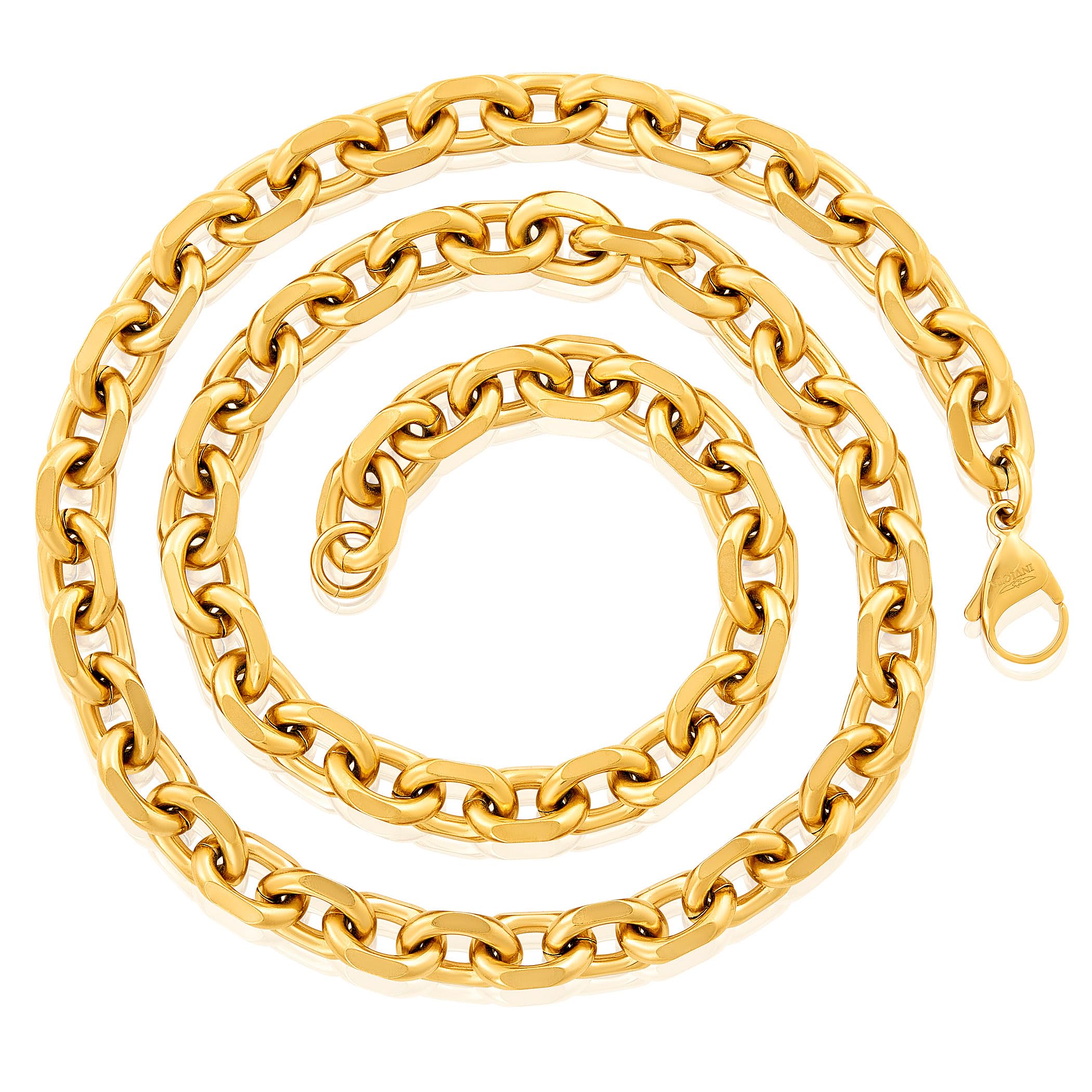 Foto 5 | Collar Invicta Jewelry Para Hombre  Con Borde De Cuchillo  Eslabón Ovalado  Chapado En Oro - Venta Internacional.