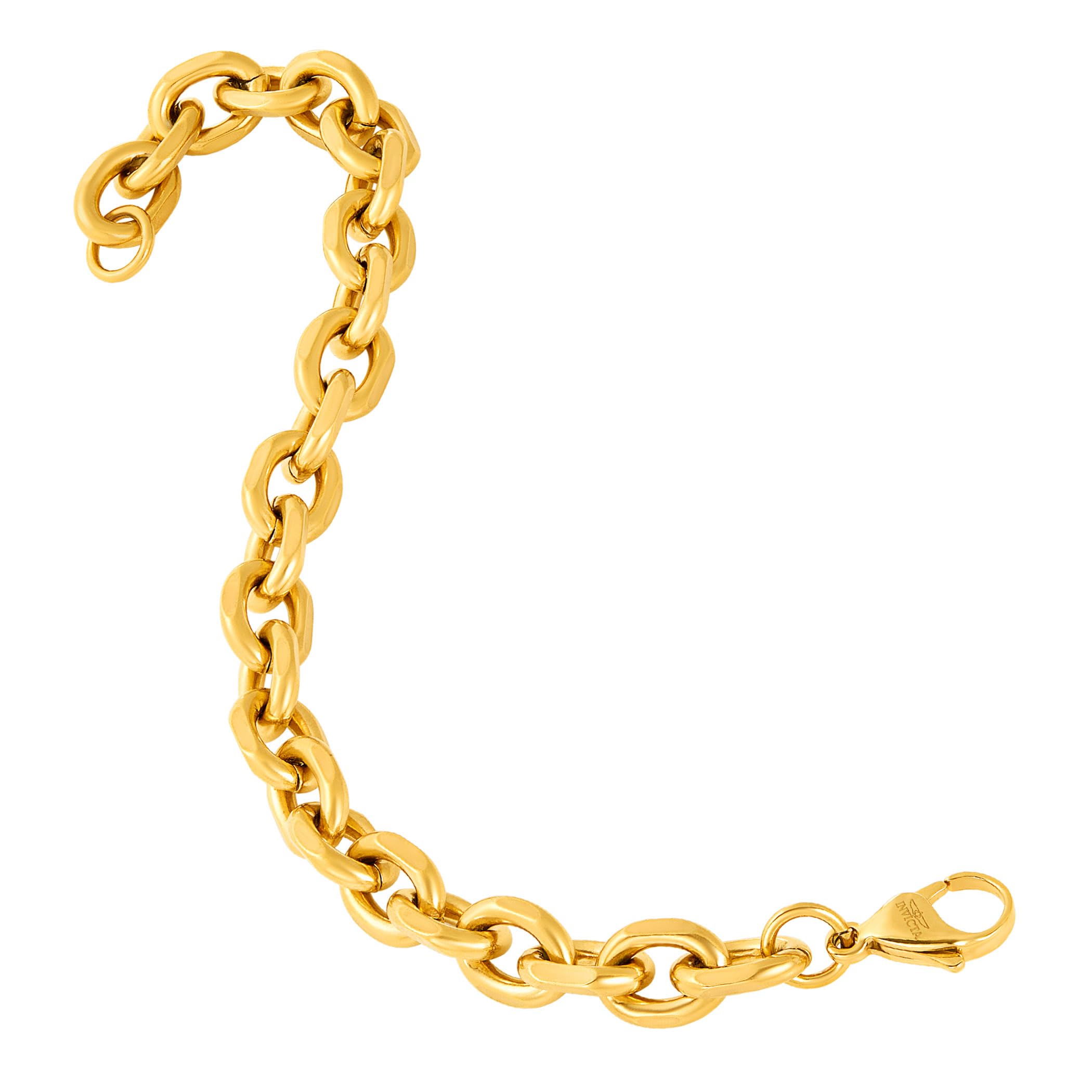 Foto 6 pulgar | Set De Joyas Invicta Knife Edge Oval Link Gold De Acero Inoxidable - Venta Internacional.