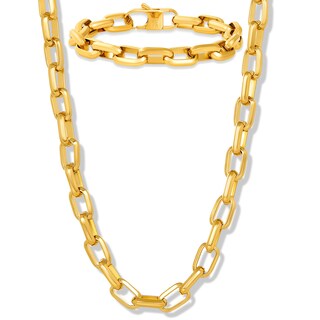 Foto 1 | Conjunto De Joyas Invicta Beveled Edge Nautical Link Gold Para Hombre - Venta Internacional.