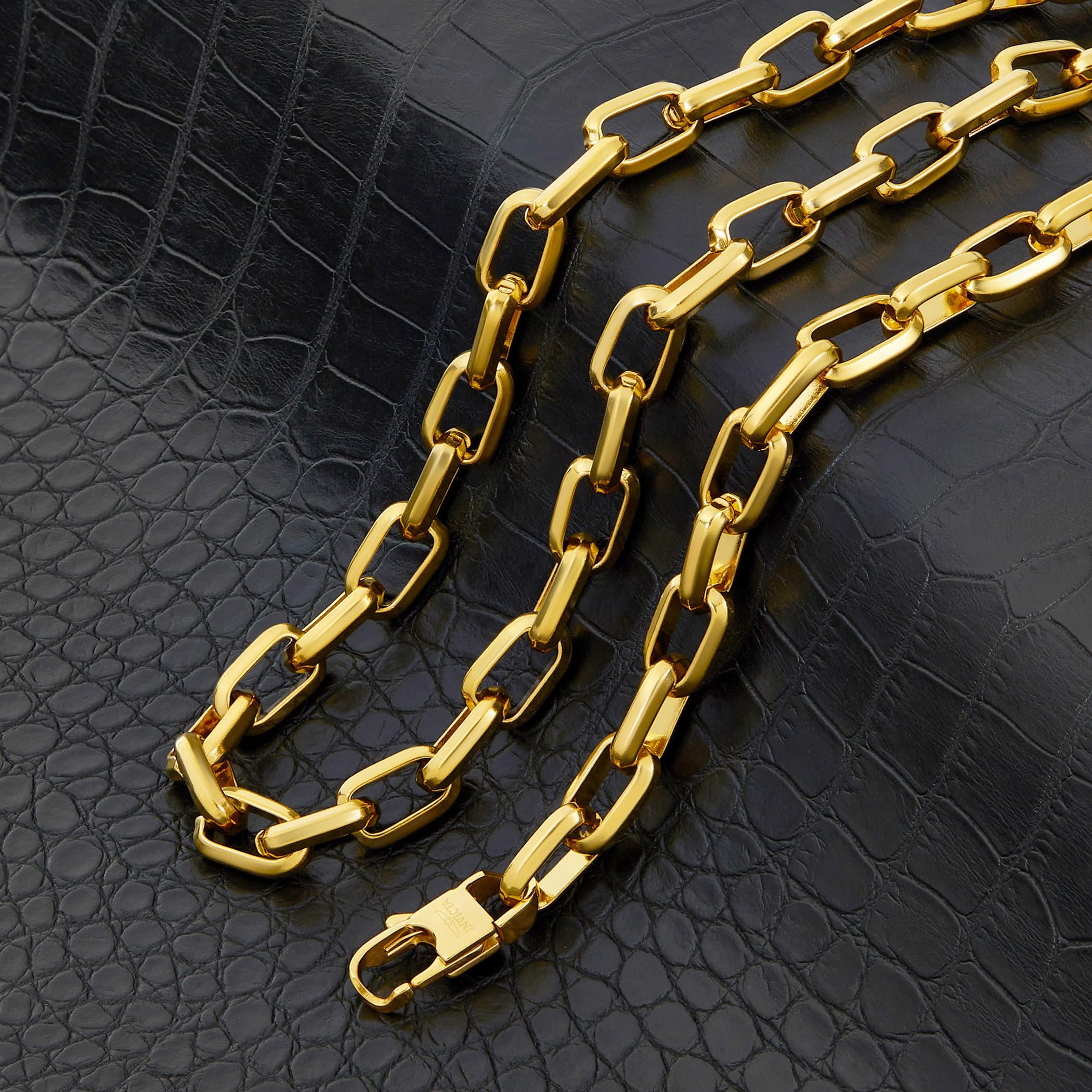 Foto 4 pulgar | Conjunto De Joyas Invicta Beveled Edge Nautical Link Gold Para Hombre - Venta Internacional.