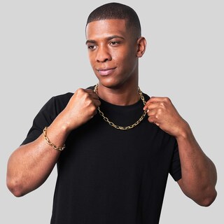 Foto 6 | Conjunto De Joyas Invicta Beveled Edge Nautical Link Gold Para Hombre - Venta Internacional.