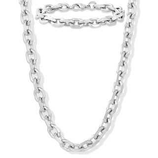 Foto 1 | Conjunto De Joyas Invicta Con Cadena De Eslabones Ovalados Con Borde Afilado Para Hombre - Venta Internacional.