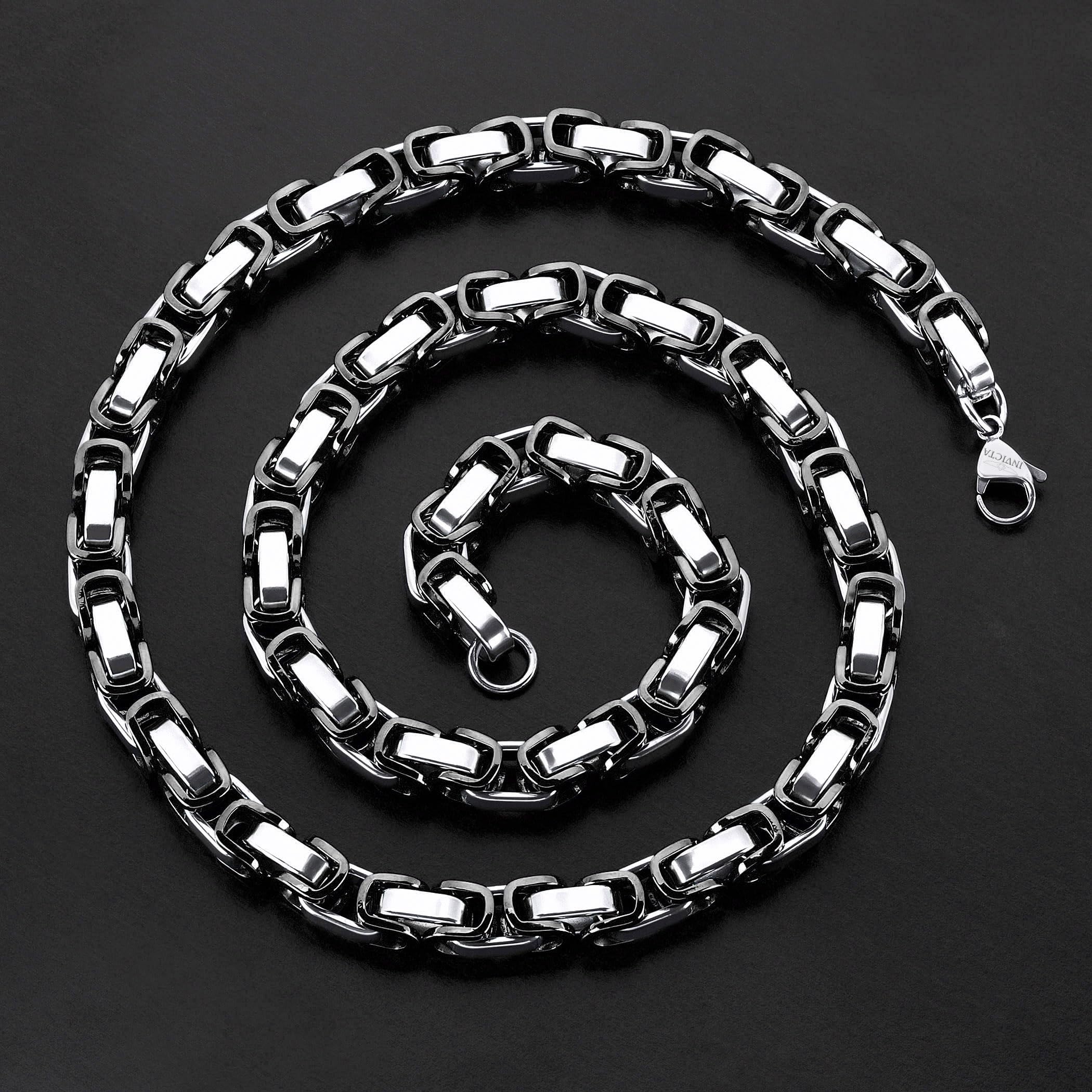 Foto 4 pulgar | Collar Invicta Jewelry De Acero Inoxidable Negro Para Hombre  26 Cm - Venta Internacional.