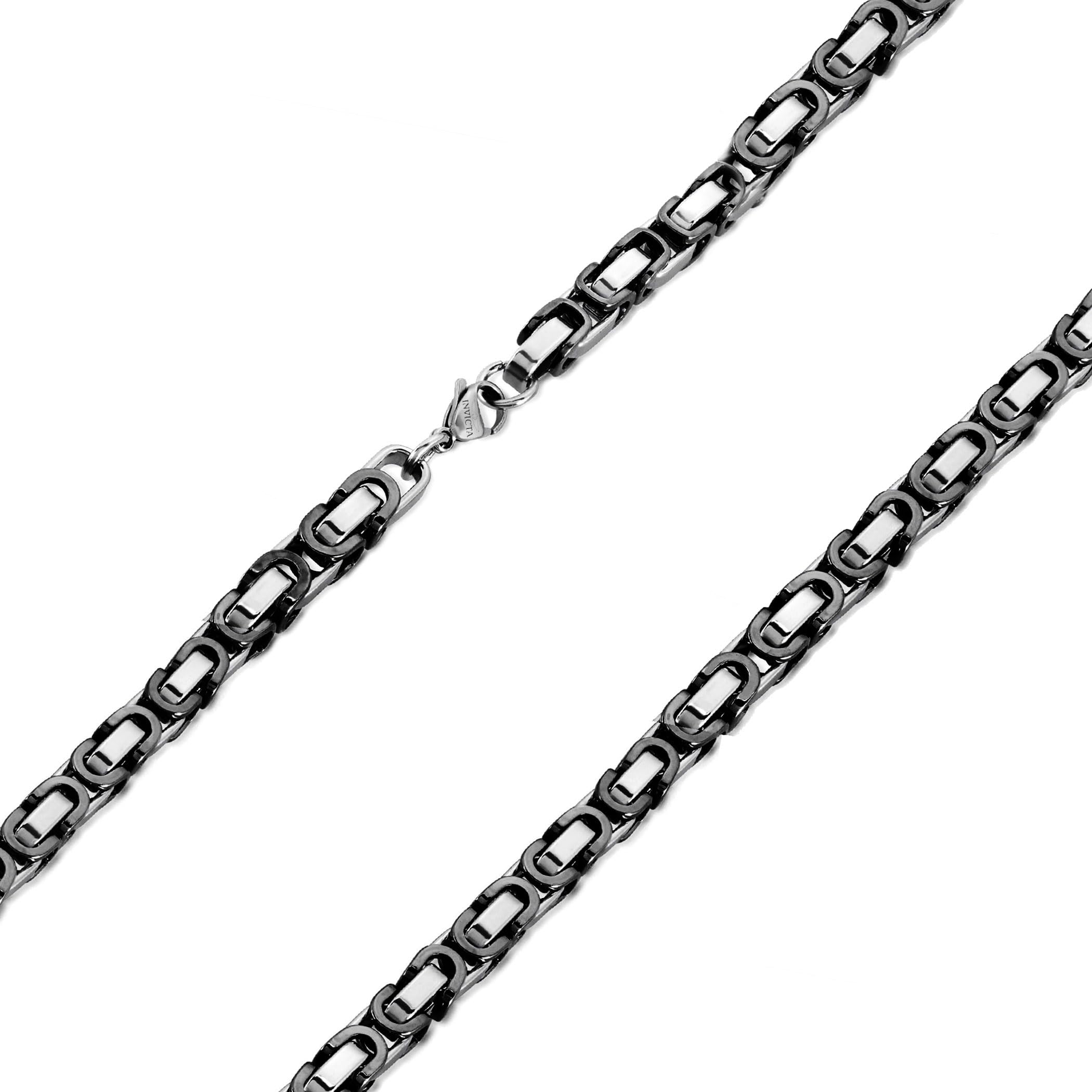 Foto 6 pulgar | Collar Invicta Jewelry De Acero Inoxidable Negro Para Hombre  26 Cm - Venta Internacional.