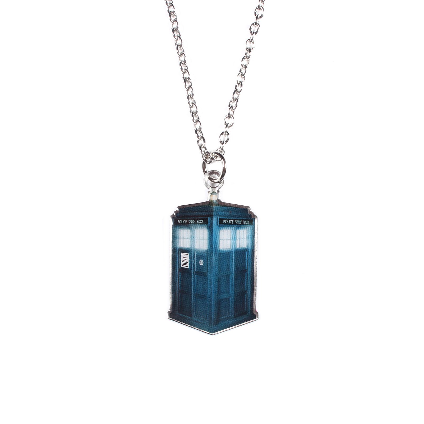 Foto 4 pulgar | Collar Doctor Who Tardis Con Estampado Fotográfico Cortado - Venta Internacional.