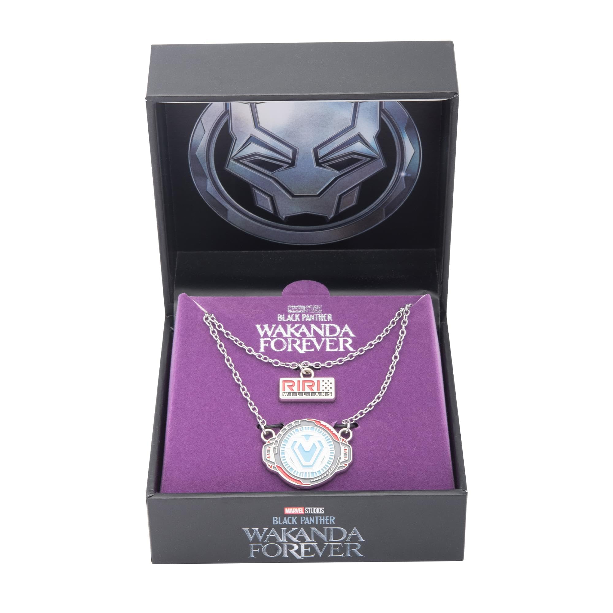 Foto 2 | Collar Marvel Iron Heart Arc Reactor Wakanda Forever - Venta Internacional.