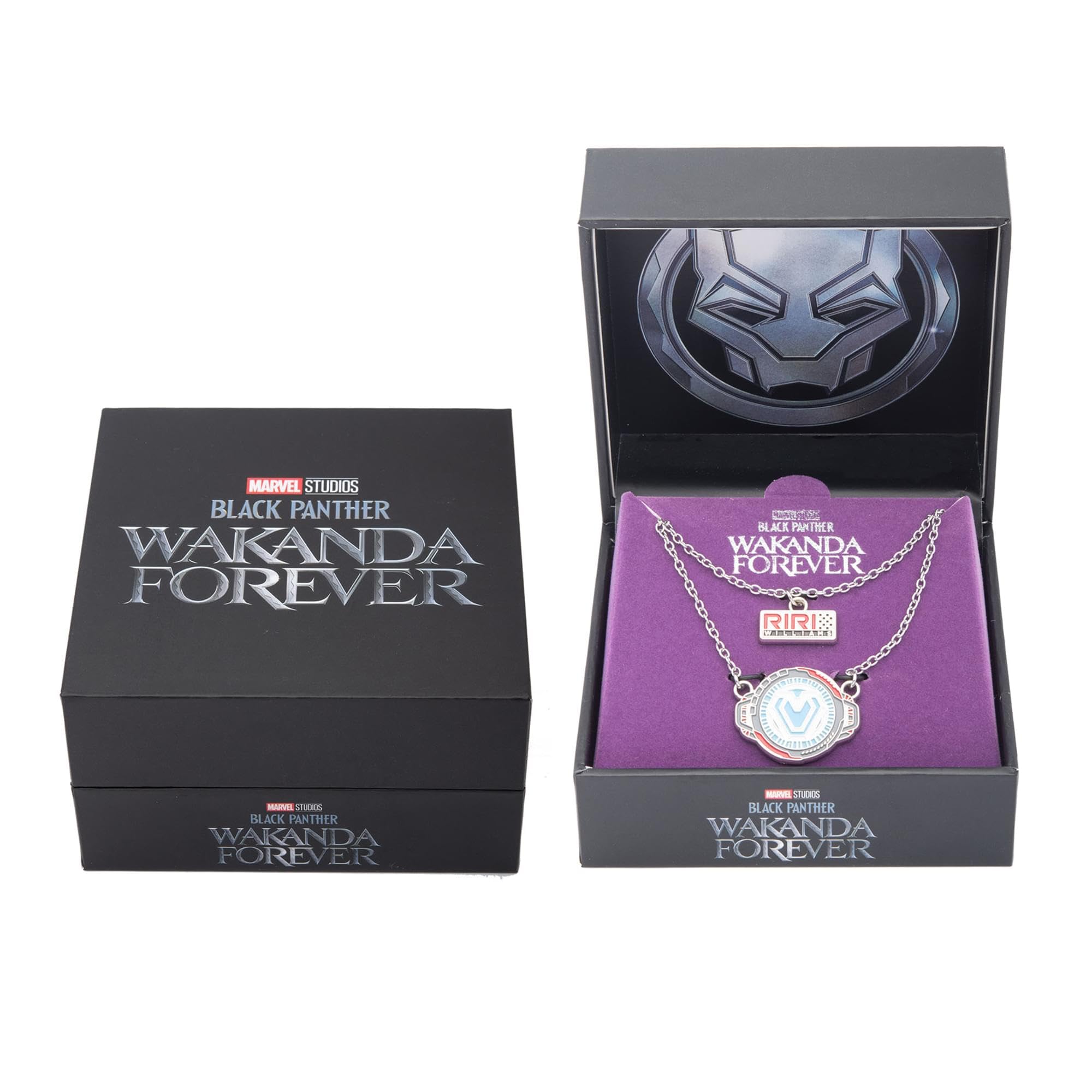 Foto 8 pulgar | Collar Marvel Iron Heart Arc Reactor Wakanda Forever - Venta Internacional.