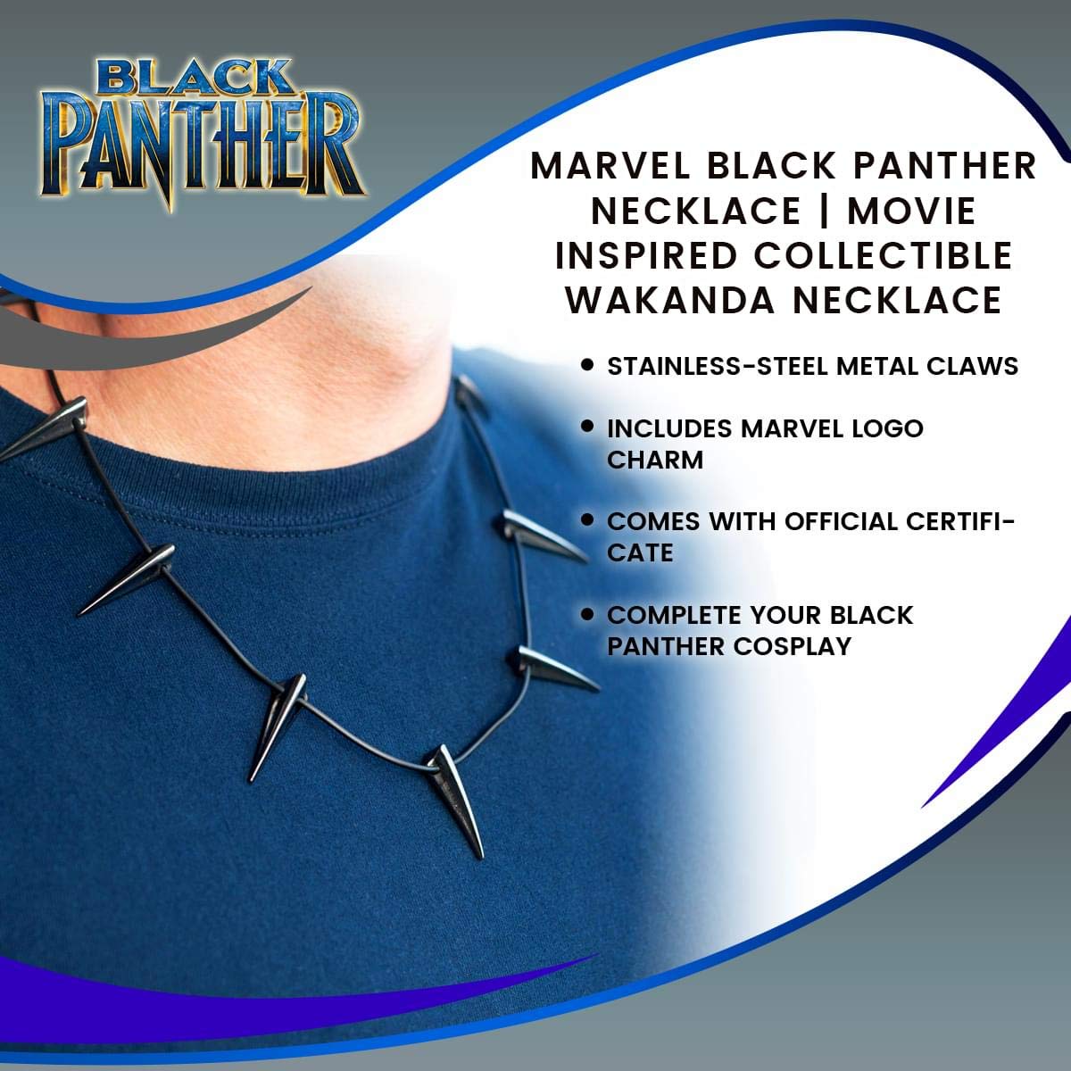 Foto 8 pulgar | Collar Para Cosplay De Wakanda T'challa  10 Garras  De Toynk Marvel - Venta Internacional.