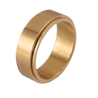 Foto 2 | Anillo Giratorios Antiansiedad Luckman de Acero Inoxidable color Negro con Acabado Mate para Hombre