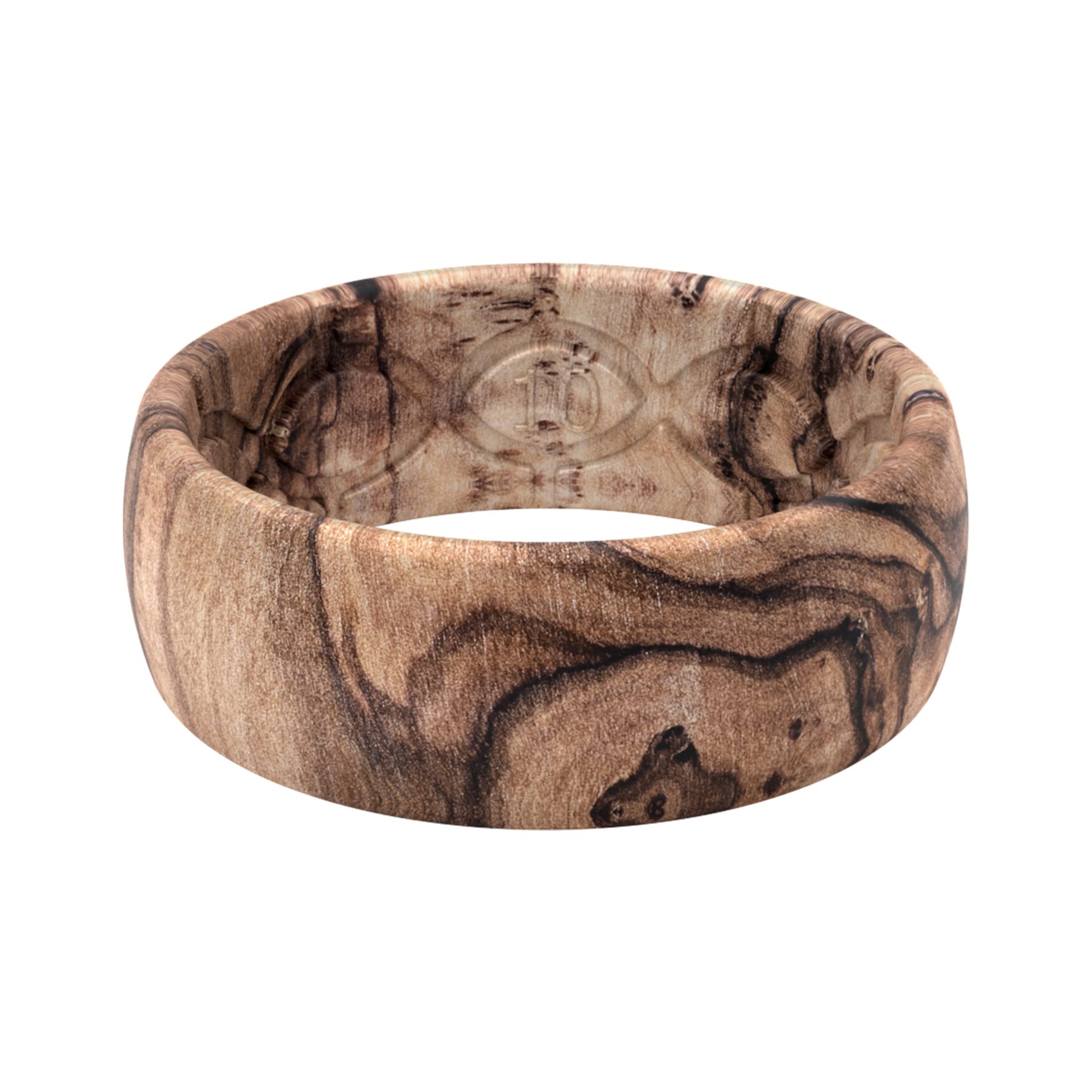 Foto 2 pulgar | Anillo De Silicona Groove Life Nomad Burled Walnut Para Hombre, Talla 8 - Venta Internacional.
