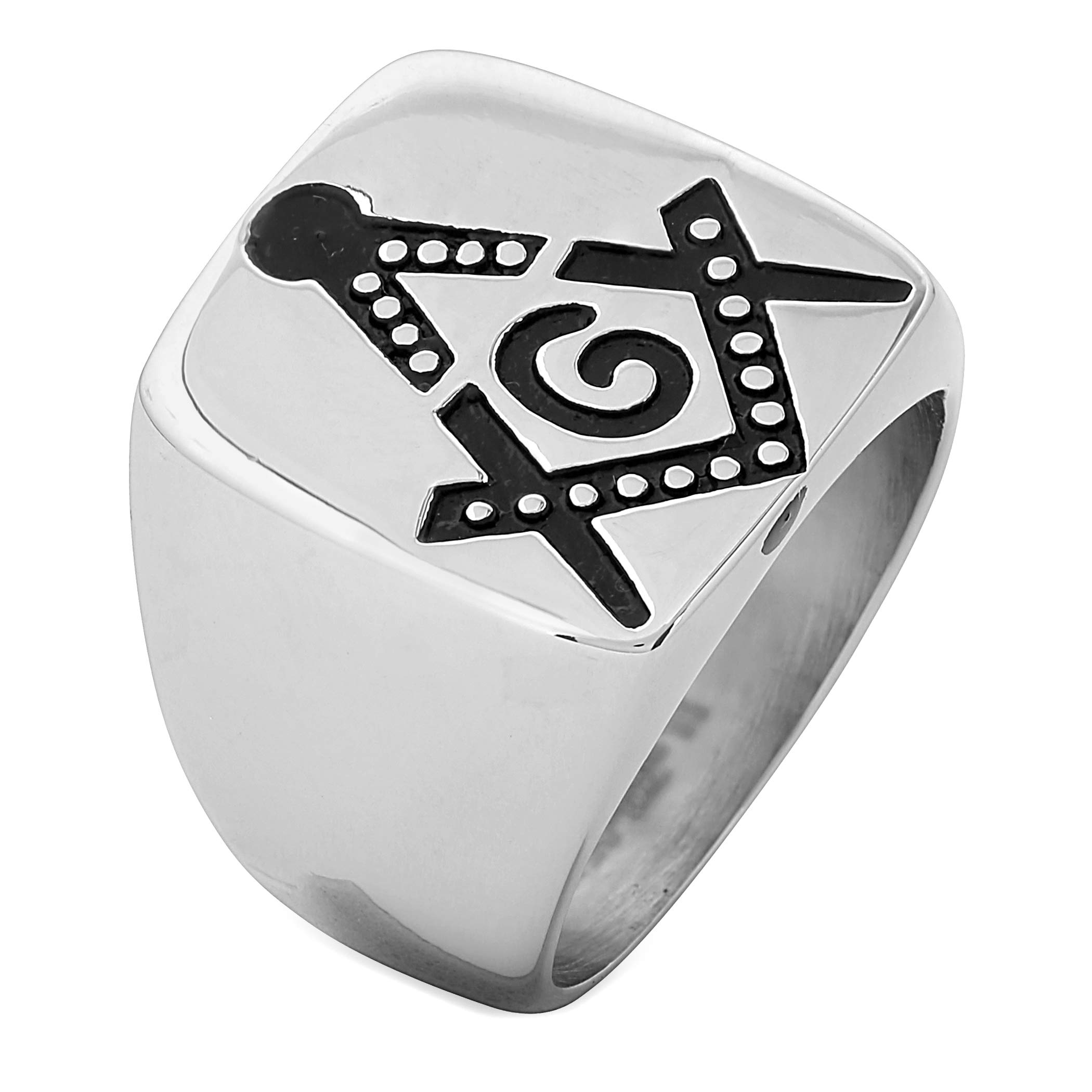 Foto 2 pulgar | Anillo West Coast Jewelry, Sello Masónico De Acero Inoxidable Para Hombre - Venta Internacional.