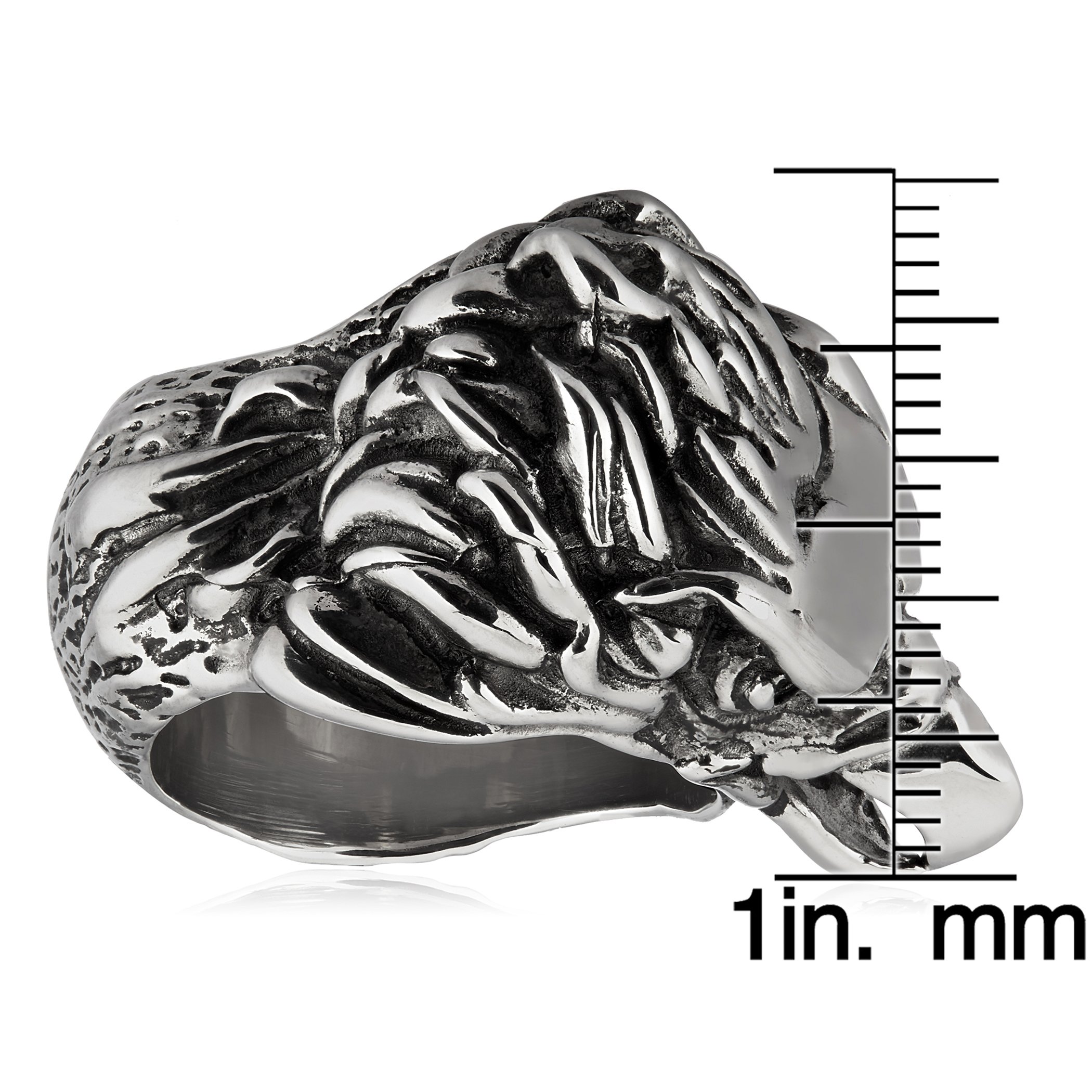 Foto 4 pulgar | Anillo West Coast Jewelry De Acero Inoxidable Pulido Envejecido - Venta Internacional.
