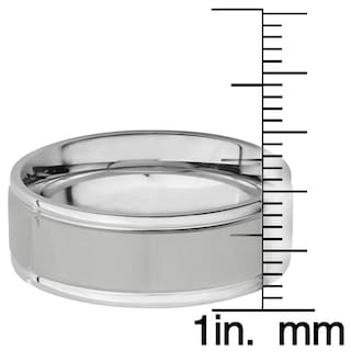 Foto 3 | Anillo West Coast Jewelry De Acero Inoxidable Con Acabado Cepillado De 8 Mm - Venta Internacional.