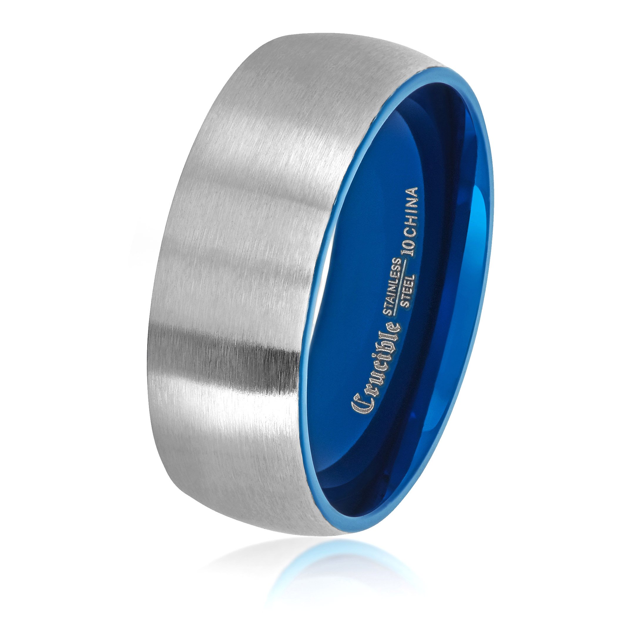 Foto 1 | Anillo West Coast Jewelry De Acero Inoxidable Cepillado En Dos Tonos - Venta Internacional.