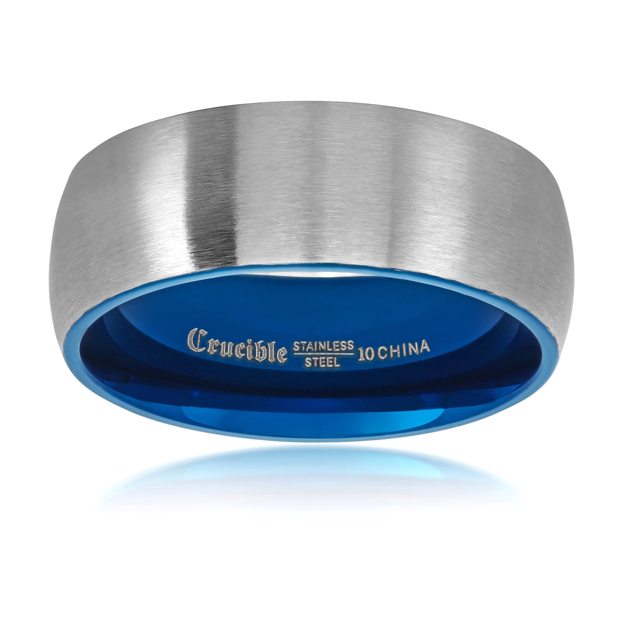 Foto 2 | Anillo West Coast Jewelry De Acero Inoxidable Cepillado En Dos Tonos - Venta Internacional.
