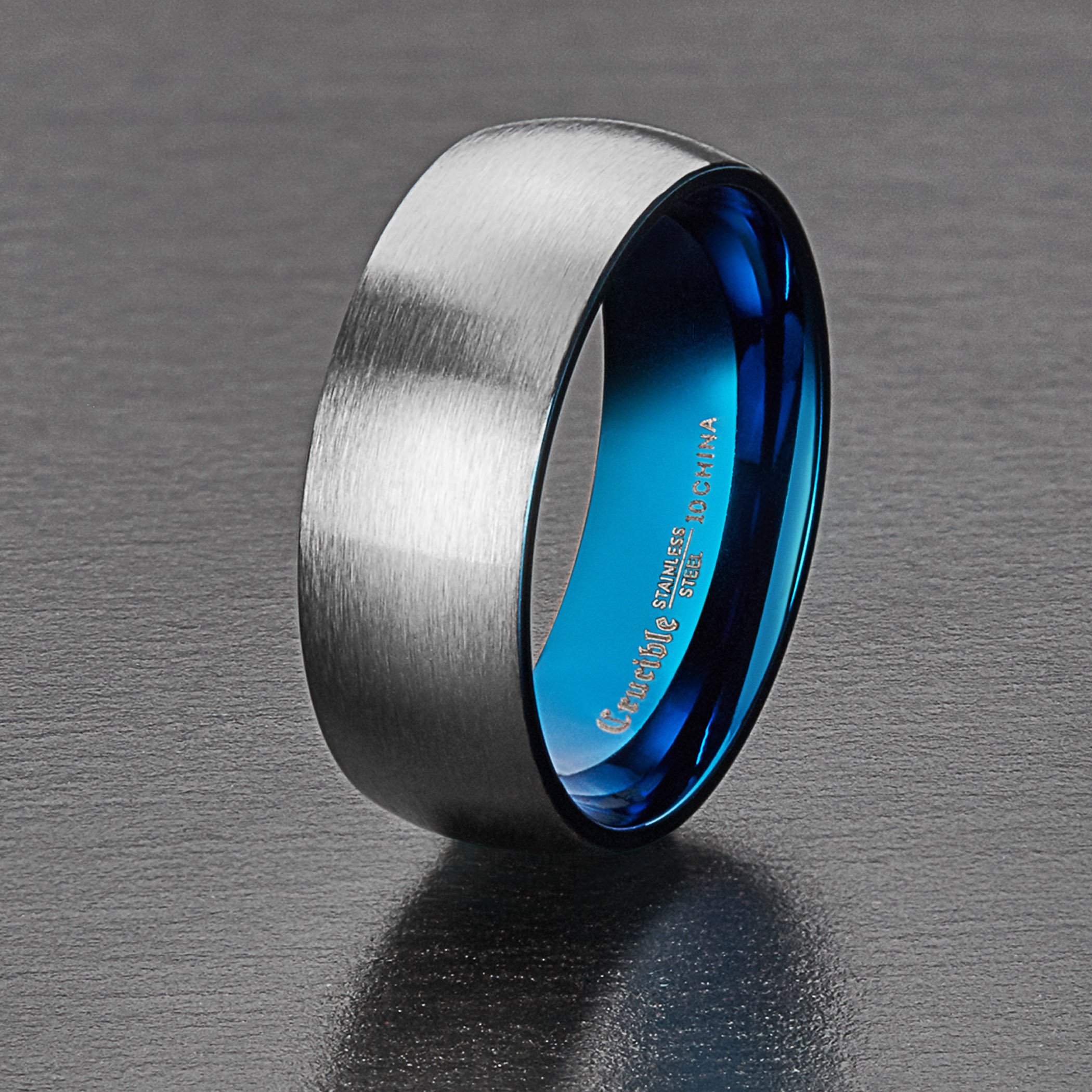 Foto 5 | Anillo West Coast Jewelry De Acero Inoxidable Cepillado En Dos Tonos - Venta Internacional.