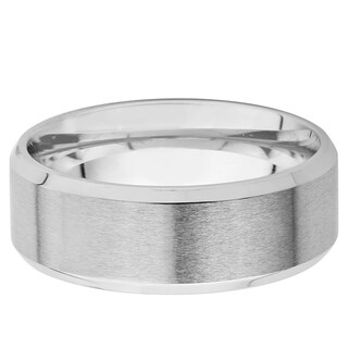 Foto 2 | Anillo West Coast Jewelry, Correa De Acero Inoxidable Cepillado De 8 Mm - Venta Internacional.