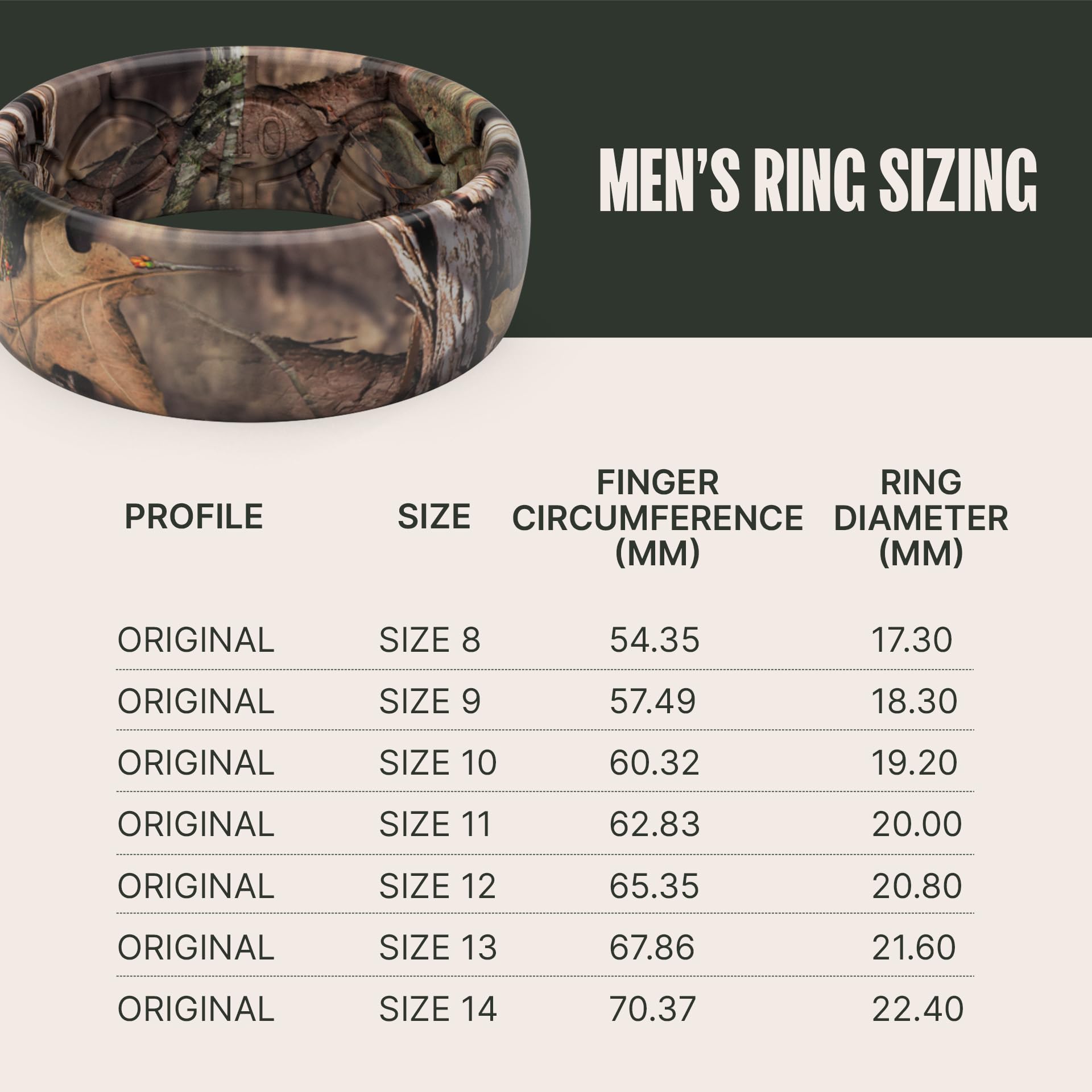 Foto 6 pulgar | Anillo De Silicona Groove Life Mossy Oak Breakup Country Camo - Venta Internacional.