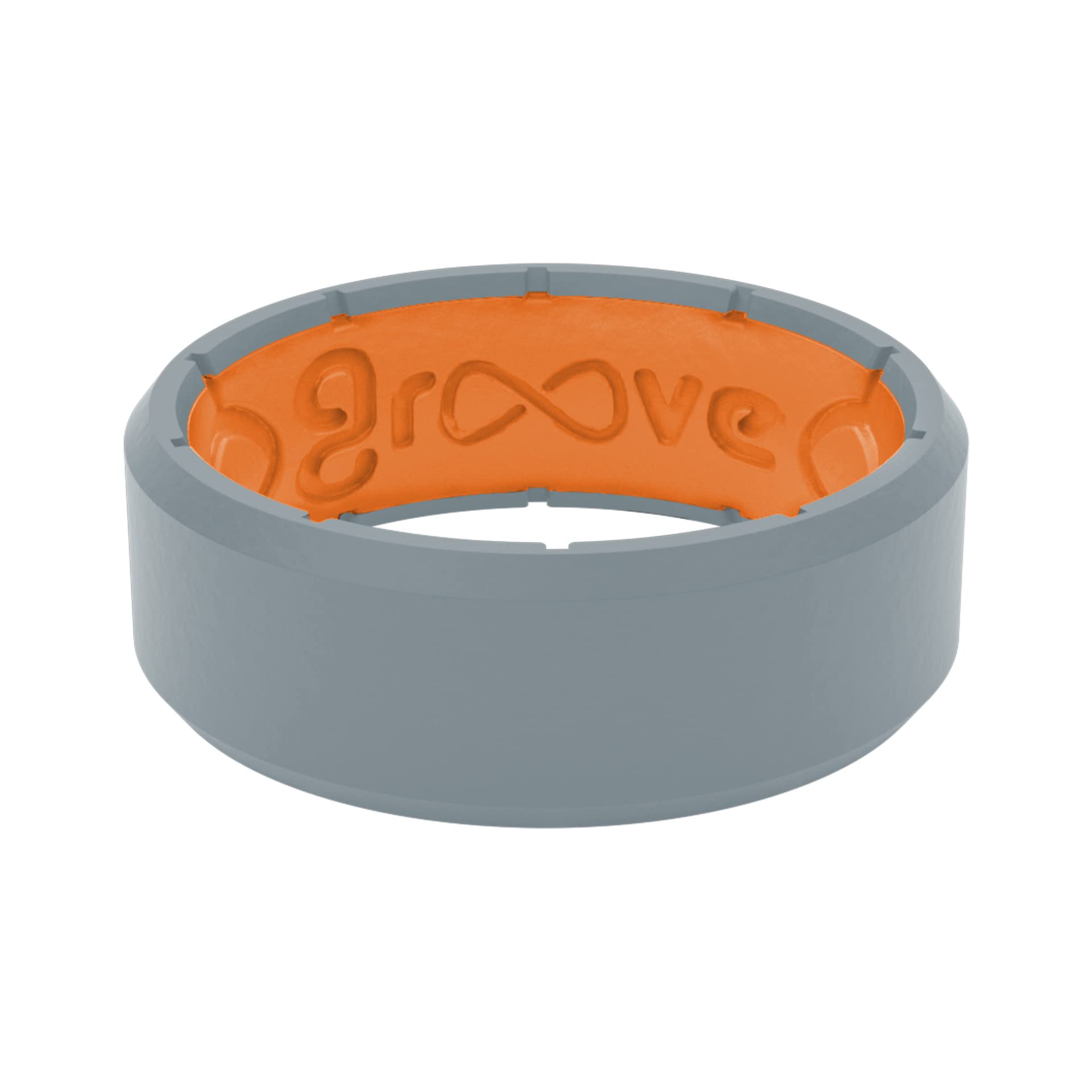 Foto 2 pulgar | Anillo De Silicona Groove Life Edge Storm Gris/naranja Talla 11 Para Hombre - Venta Internacional.