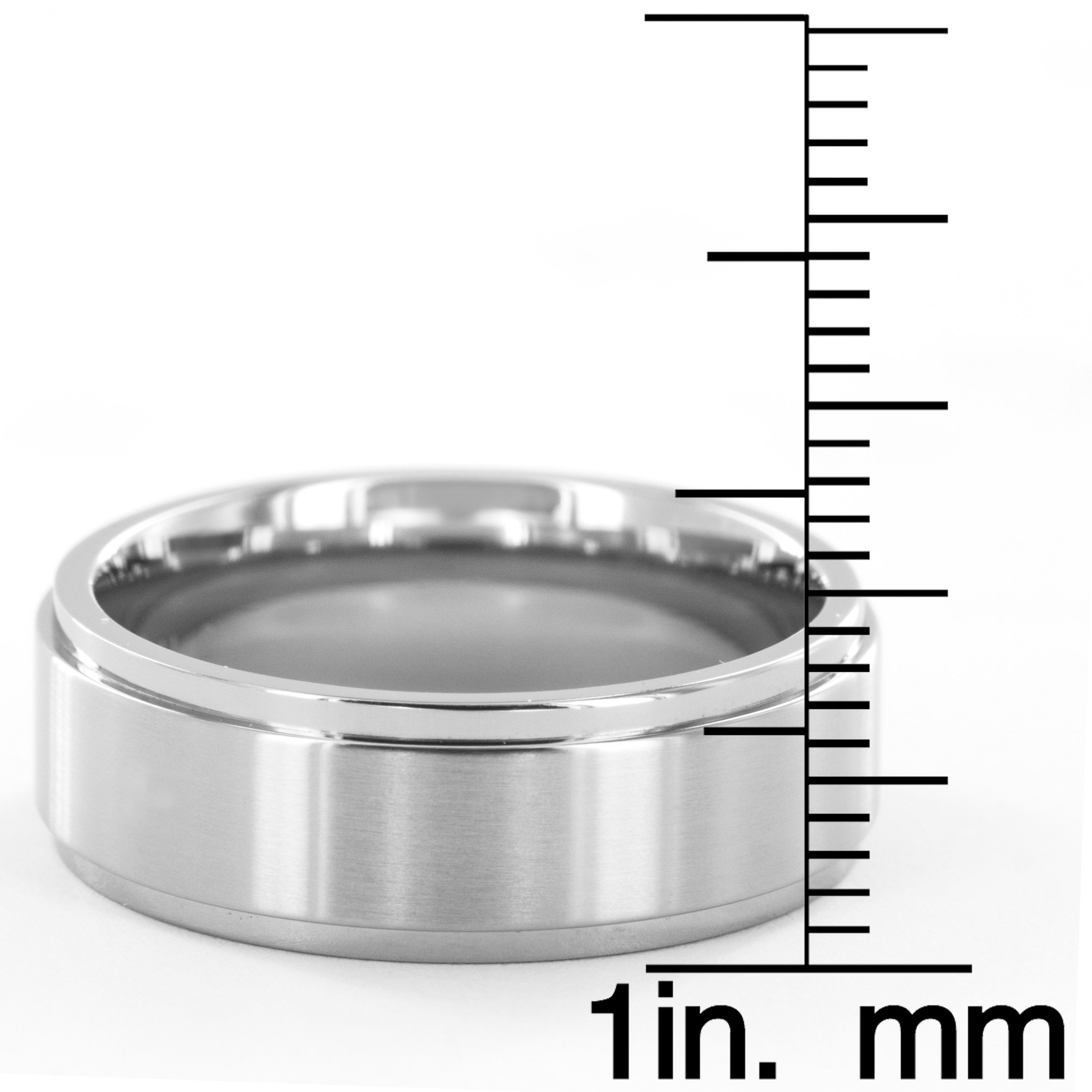 Foto 3 | Alianza De Boda West Coast Jewelry De Titanio Pulido Para Hombre - Venta Internacional.