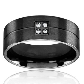Foto 2 | Anillo West Coast Jewelry De Acero Inoxidable Chapado En Negro Para Hombre - Venta Internacional.