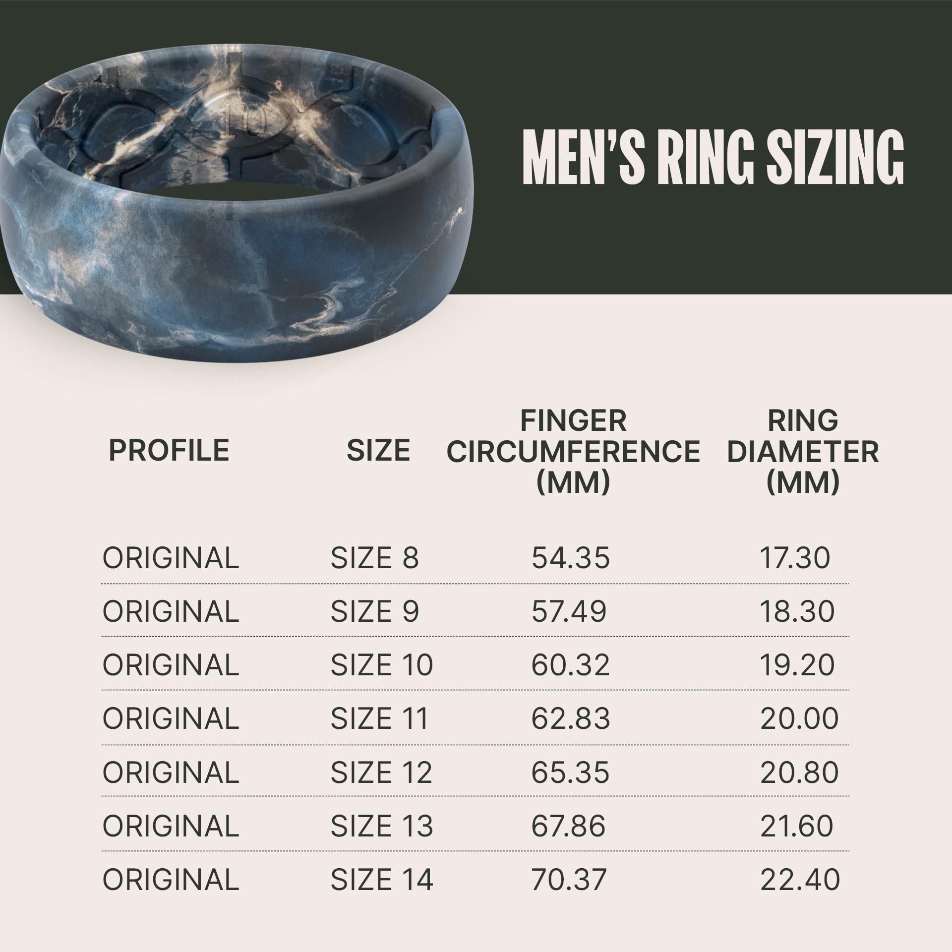 Foto 5 | Anillo De Silicona Groove Life Nomad Rapids Para Hombre, Talla 10 - Venta Internacional.