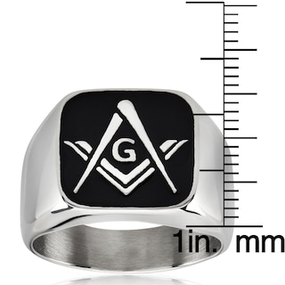 Foto 3 | Anillo West Coast Jewelry Masonic Shield De Acero Inoxidable - Venta Internacional.