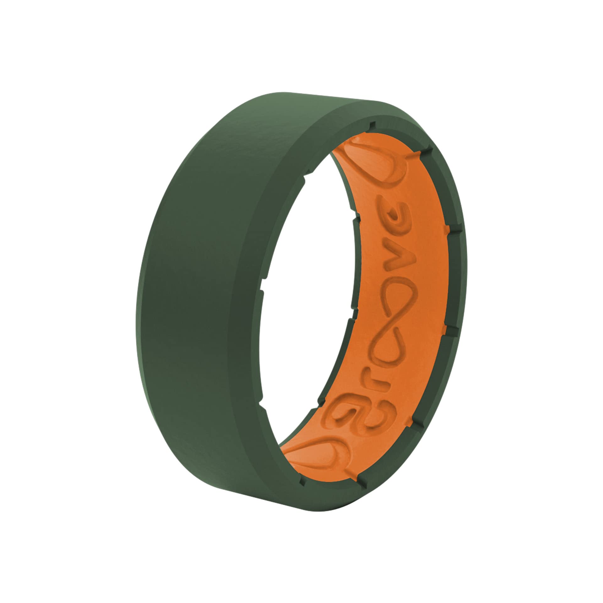 Foto 7 pulgar | Anillo De Silicona Groove Life Edge Verde Musgo/naranja Talla 11 Para Hombre - Venta Internacional.